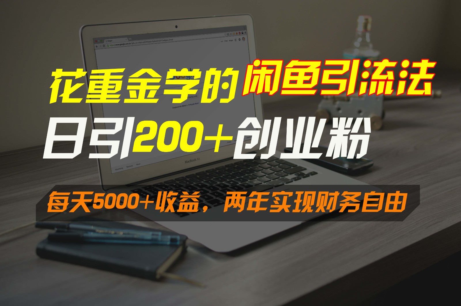 花重金学的闲鱼引流法，日引流300+创业粉，每天5000+收益，两年实现财务自由-资源网创