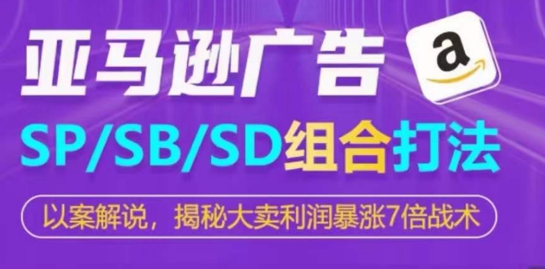 亚马逊SP/SB/SD广告组合打法，揭秘大卖利润暴涨7倍战术-资源网创